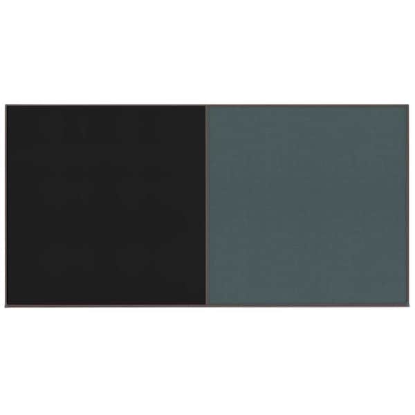 Enclosed Corkboard, 1 Door, 72"x36", 4" Fra